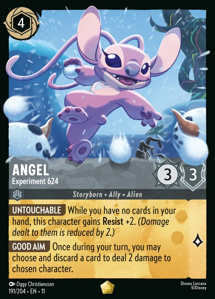 Steel Ink Identity most representing card: Angel Experiment 624